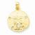 14k Gold Polished Sand Dollar Pendant, Pendants for Necklace