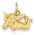 14k Gold Satin & Diamond-Cut Angel Charm hide-image