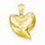 14k Gold Solid Polished 3-Dimensional Shark Tooth Pendant, Pendants for Necklace