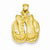 14k Gold Solid Polished Open-Backed Boxing Gloves pendant, Exquisite Pendants for Necklace