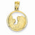 14k Gold Satin & Polished Baptism Pendant, Alluring Pendants for Necklace