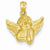 14k Gold Satin Angel Pendant, Pendants for Necklace
