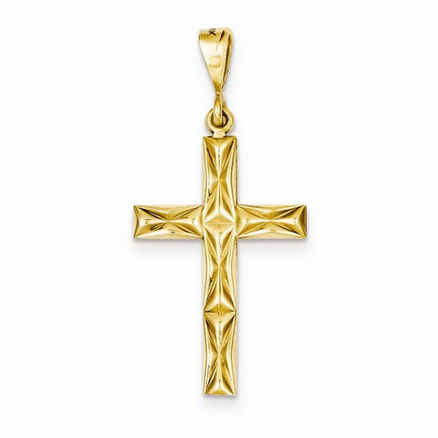 14k Gold Reversible Latin Cross pendant, Dazzling Pendants for Necklace
