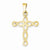 14k Gold Polished Cross Pendant, Beautiful Pendants for Necklace
