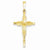 14k Gold Polished Crucifix Pendant, Fine Pendants for Necklace