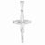 14k White Gold Crucifix Pendant, Pendants for Necklace