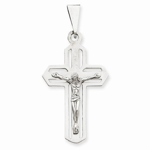 14k White Gold Crucifix Pendant, Gorgeous Pendants for Necklace