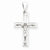 14k White Gold Crucifix Pendant, Appealing Pendants for Necklace
