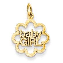 14k Gold Baby Girl Charm hide-image