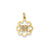 Baby Girl Charm in 14k Gold