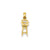 Baby Highchair Charm in 14k Gold