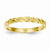 14k Yellow Gold Diamond-cut Rope Ring