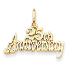 14k Gold 25th Anniversary Charm hide-image