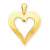 14k Gold Heart Charm hide-image