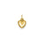 Puffed Heart Charm in 14k Gold