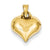 14k Gold Puffed Heart Charm hide-image