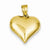 14k Gold Puffed Heart pendant, Classy Pendants for Necklace