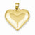14k Gold Puffed Heart pendant, Charm