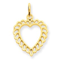 14k Gold Heart Charm hide-image