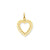 Heart Charm in 14k Gold