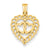 14k Gold Heart Charm hide-image