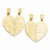14k Gold I Love You Heart Break-a-Part Reversible Pendant, Pendants for Necklace