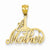 14k Gold #1 Mother Pendant, Pendants for Necklace