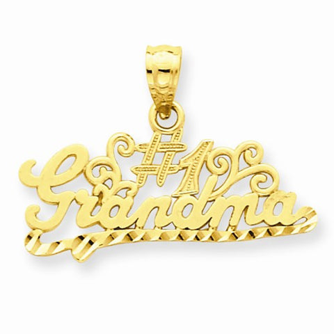14k Gold D/C#1 Grandma Pendant, Pendants for Necklace
