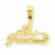 14k Gold #1 Grandma pendant, Alluring Pendants for Necklace
