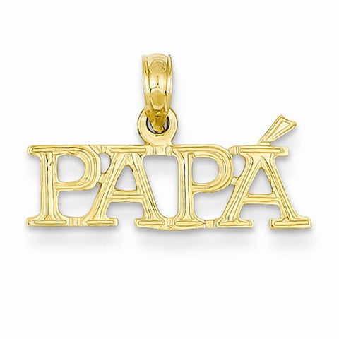 14k Gold Papa Pendant, Pendants for Necklace