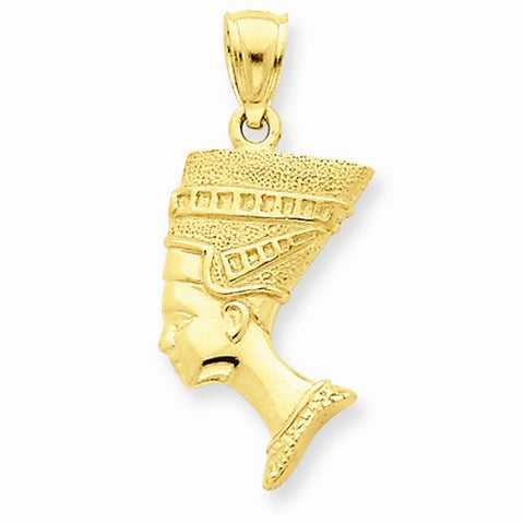 14k Gold 3-D Nefertiti pendant, Adorable Pendants for Necklace