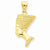 14k Gold 3-D Nefertiti pendant, Adorable Pendants for Necklace