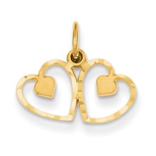 14k Gold Heart Charm hide-image