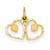 14k Gold Heart Charm hide-image