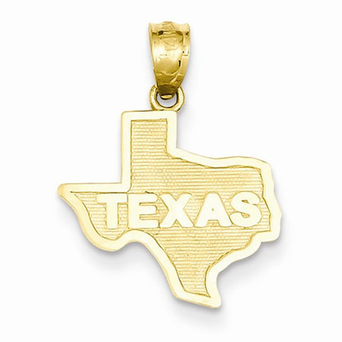 14k Gold State of Texas Pendant, Pendants for Necklace