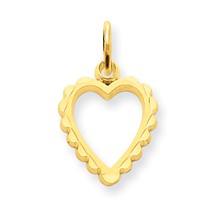 14k Gold Heart Charm hide-image