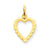 14k Gold Heart Charm hide-image