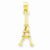 14k Gold Eiffel Tower Pendant, Pendants for Necklace