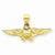 14k Gold US Naval Aviator Badge Pendant, Pendants for Necklace