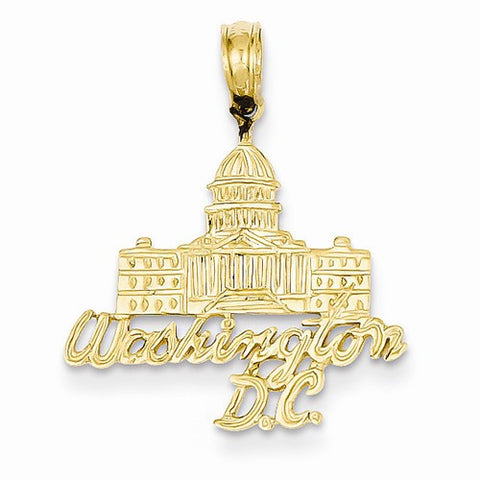 14k Gold Washington D.C. Capitol Building Pendant, Pendants for Necklace