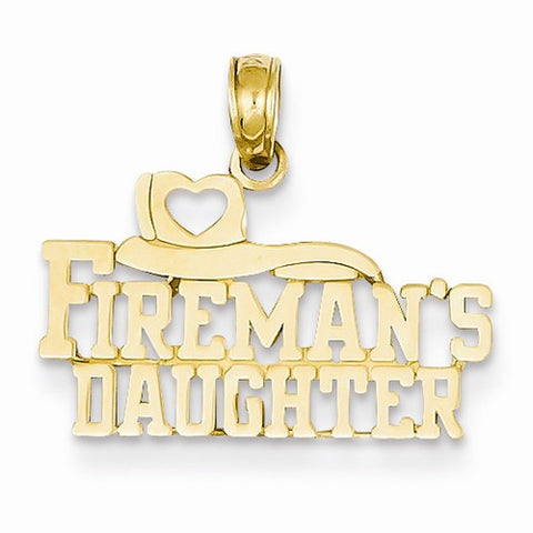 14k Gold Fireman's Daughter Pendant, Pendants for Necklace