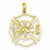 14k Gold Fireman Shield Pendant, Pendants for Necklace