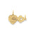 Heart & Key Break Apart Charm in 14k Gold