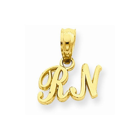 14k Gold RN pendant, Pretty Pendants for Necklace