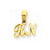 14k Gold RN pendant, Pretty Pendants for Necklace