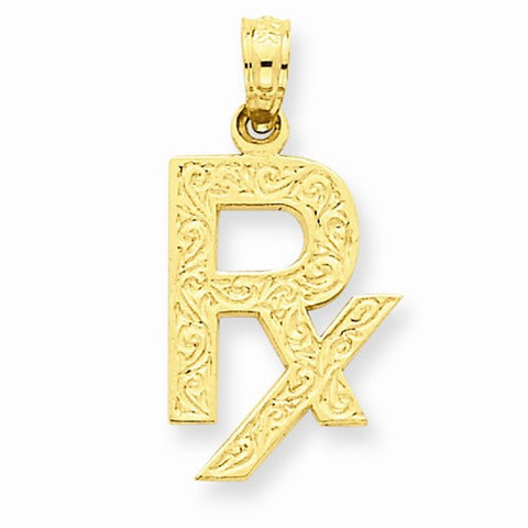 14k Gold Prescription Symbol RX pendant, Gorgeous Pendants for Necklace