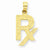 14k Gold Prescription Symbol RX pendant, Gorgeous Pendants for Necklace