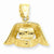14k Gold 3-D Nurse Hat Pendant, Pendants for Necklace