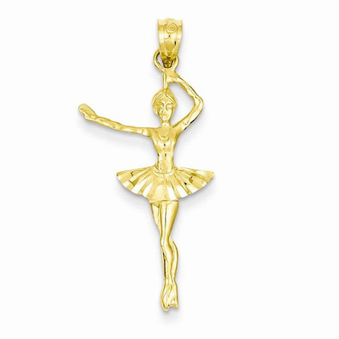 14k Gold Ballerina pendant, Classy Pendants for Necklace