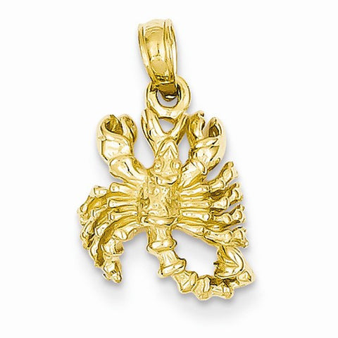 14k Gold 3-D Scorpio Zodiac Pendant, Pendants for Necklace